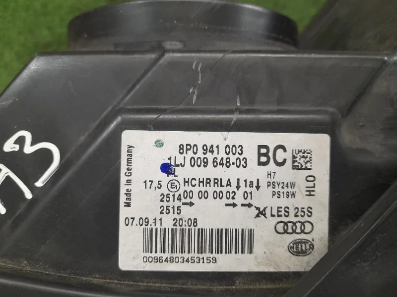 Proiettore ANT SX 8P0941003BC Audi A3 8PA Sportback 2008