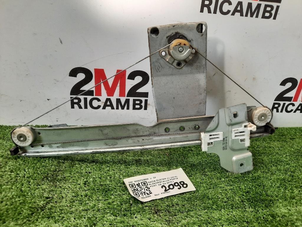 Alzacristallo Porta POST DX 8200733830 Dacia Duster I 2014