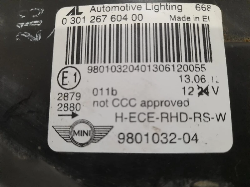 Proiettore ANT DX 980103204 Mini Countryman Cooper R60 2010