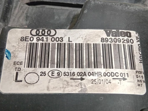 Proiettore ANT SX 8E0 941 003 L Audi A4 8ED Avant 2005