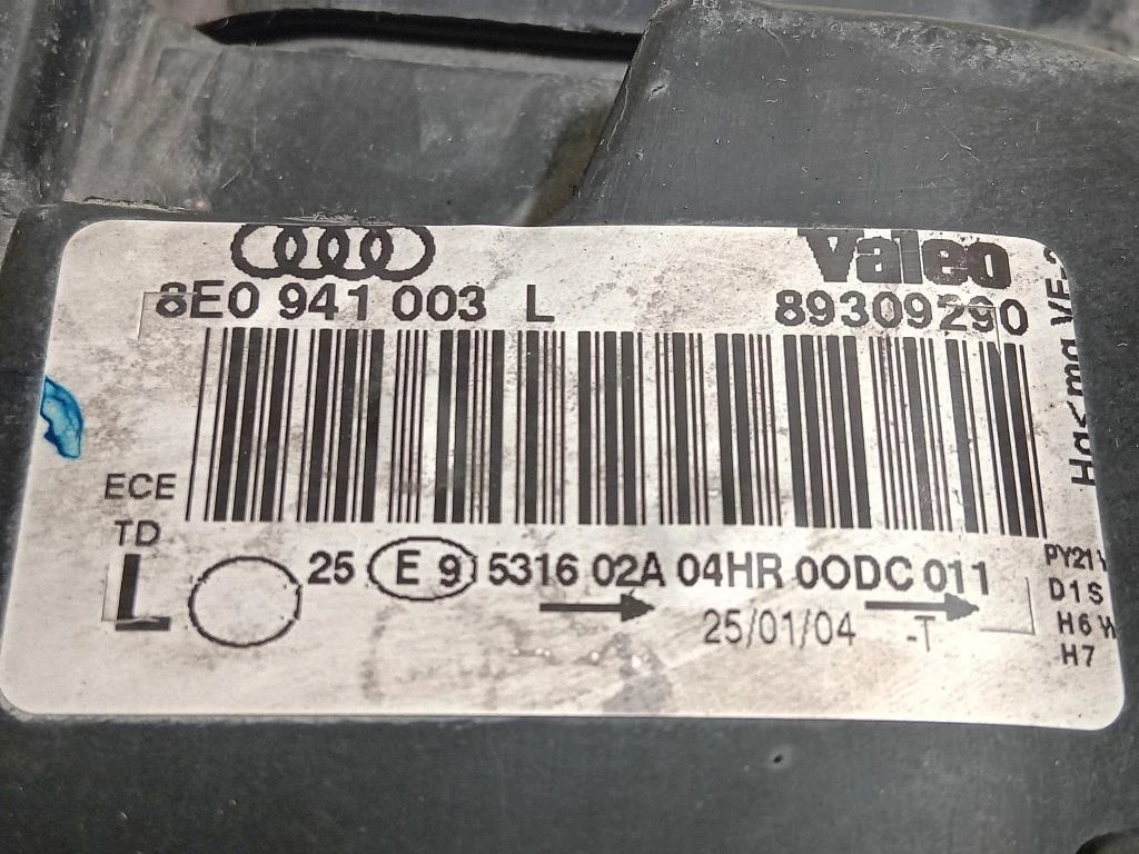 Proiettore ANT SX 8E0 941 003 L Audi A4 8ED Avant 2005