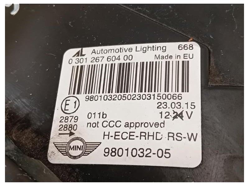 Proiettore ANT DX 9801032-05 Mini Countryman ONE R60 2014