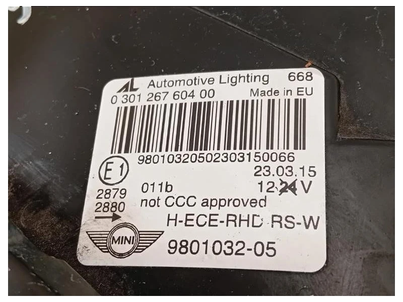 Proiettore ANT DX 9801032-05 Mini Countryman ONE R60 2014