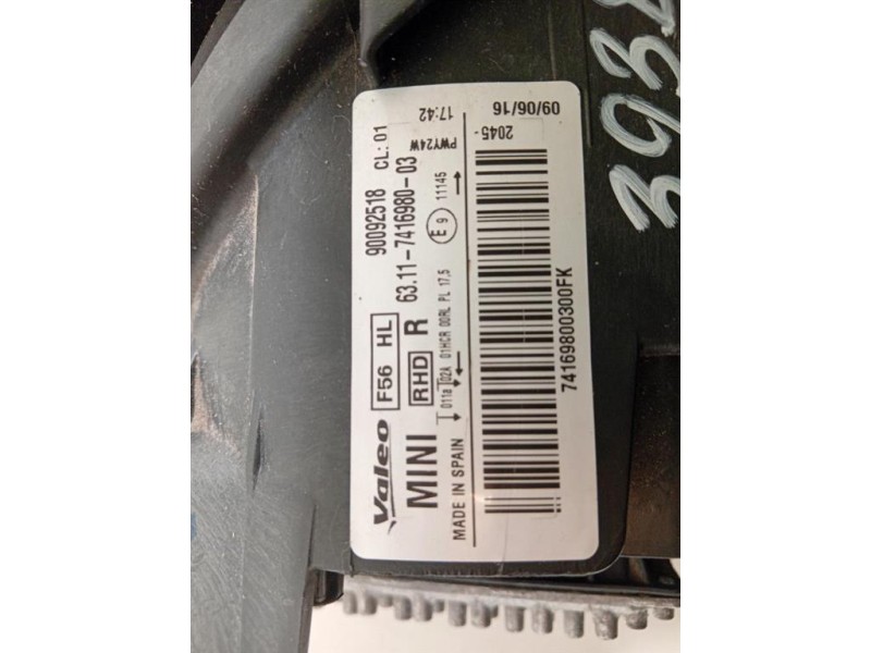 Proiettore ANT DX 6311-7416980-03 Mini MINI Clubman F54 2019