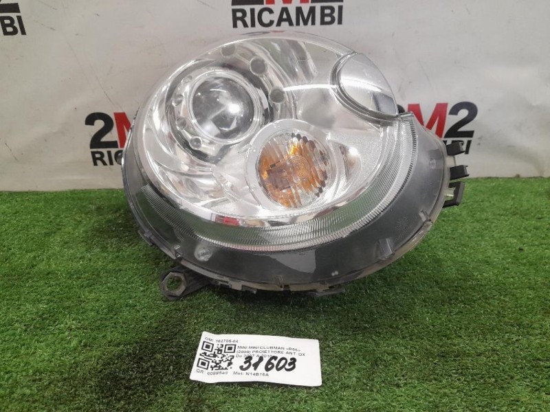 Proiettore ANT DX 162705-04 Mini MINI Clubman R55 2008