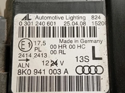 Proiettore ANT SX 8K0 941 003 A Audi A4 8K2 2012
