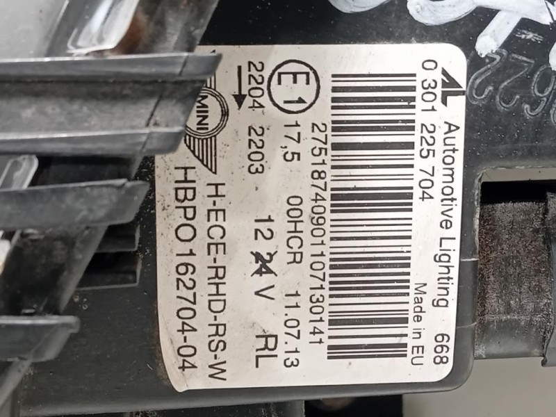 Proiettore ANT DX 162704-04 Mini MINI Clubman R55 2011