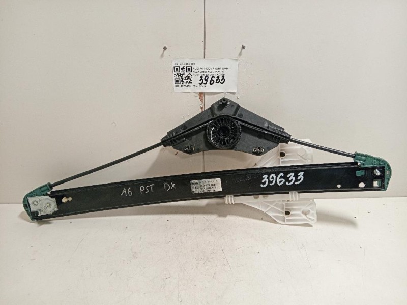 Alzacristallo Porta POST DX 4K0 839 462 Audi A6 4GD Avant 2016