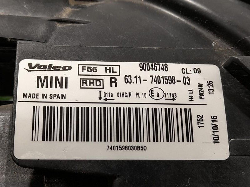 Proiettore ANT DX 6311-7401598-03 Mini MINI Cooper F55 2014