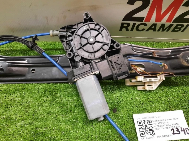 Alzacristallo Porta POST DX 51337490198 Bmw Serie 2 F46 GRAN Tourer 2014