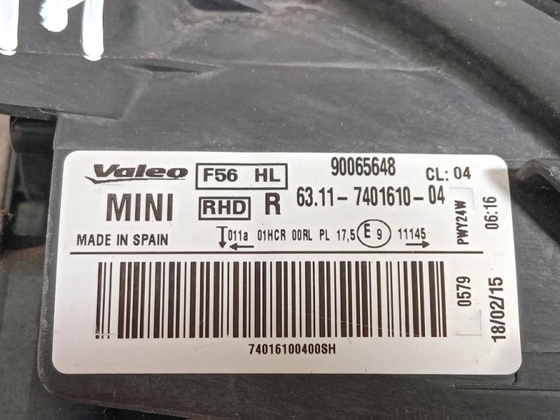 Proiettore ANT DX 63-11 7401610-04 Mini MINI Cooper F56 2018