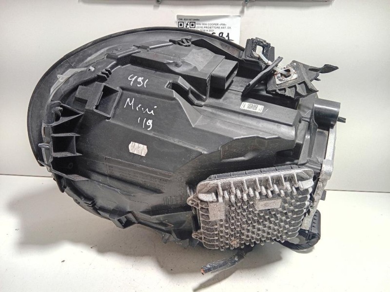 Proiettore ANT DX 63118738654 Mini MINI Cooper F56 2018