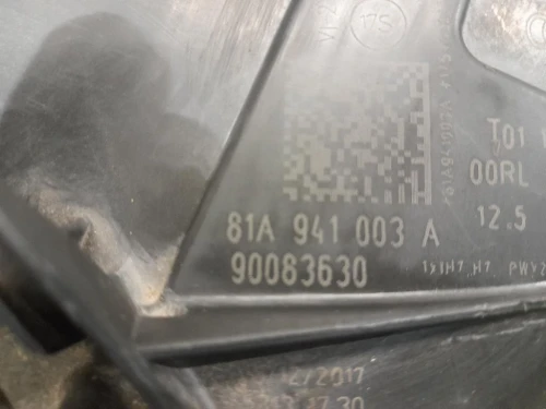 Proiettore ANT SX 81A941003A Audi Q2 GAB 2016