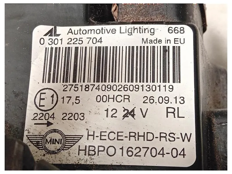Proiettore ANT DX 162704-04 Mini MINI Cooper R56 2007