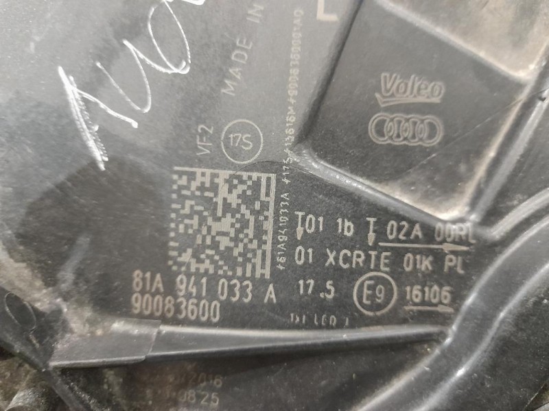 Proiettore ANT SX 81A941033A Audi Q2 GAB 2016