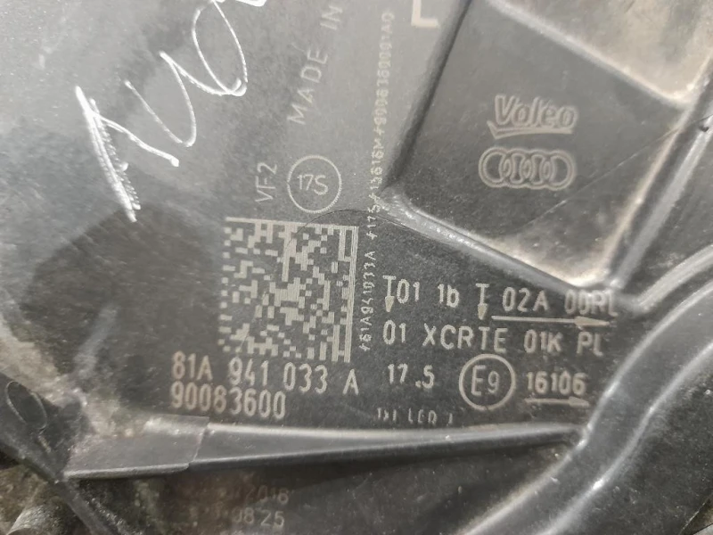 Proiettore ANT SX 81A941033A Audi Q2 GAB 2016