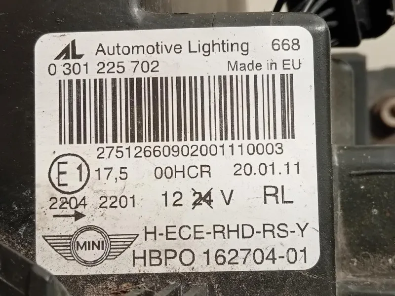 Proiettore ANT DX 162704-01 Mini MINI Cooper R56 2007