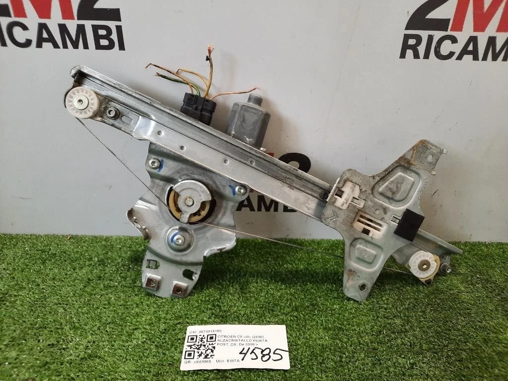 Alzacristallo Porta POST DX POSTERIORE DESTRO Citroen C5 III 2008