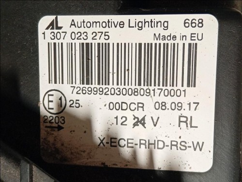 Proiettore ANT DX 63127292050 Mini MINI Coupé R58 2012