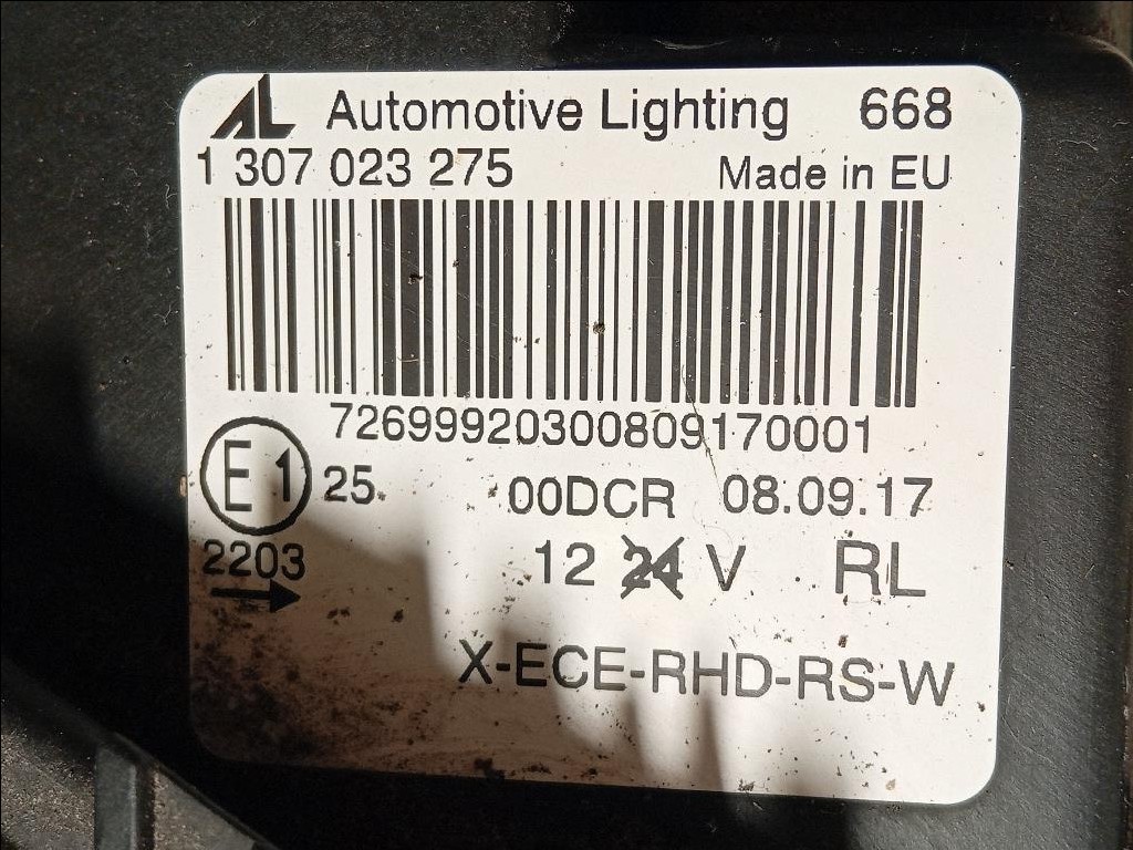 Proiettore ANT DX 63127292050 Mini MINI Coupé R58 2012