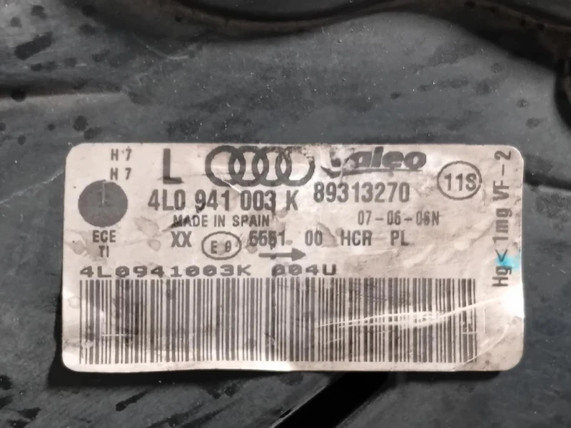 Proiettore ANT SX 4L0941003K Audi Q7 4LB 2006