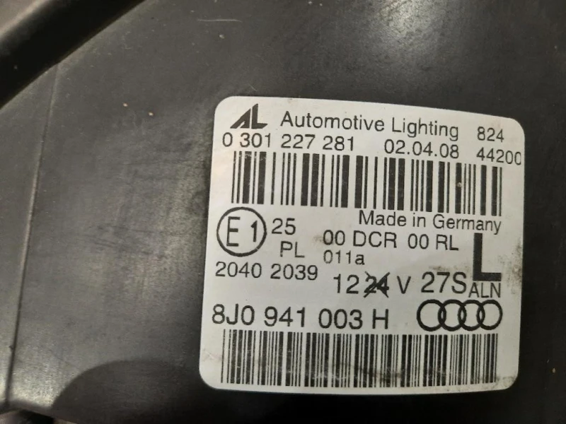 Proiettore ANT SX 8J0941003H Audi TT 8J9 Roadster 2007