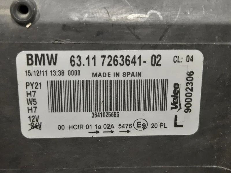 Proiettore ANT SX 7263641-02 Bmw Serie 1 E82 Coupe 2005