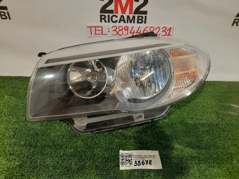 Proiettore ANT SX 7263641-02 Bmw Serie 1 E82 Coupe 2005