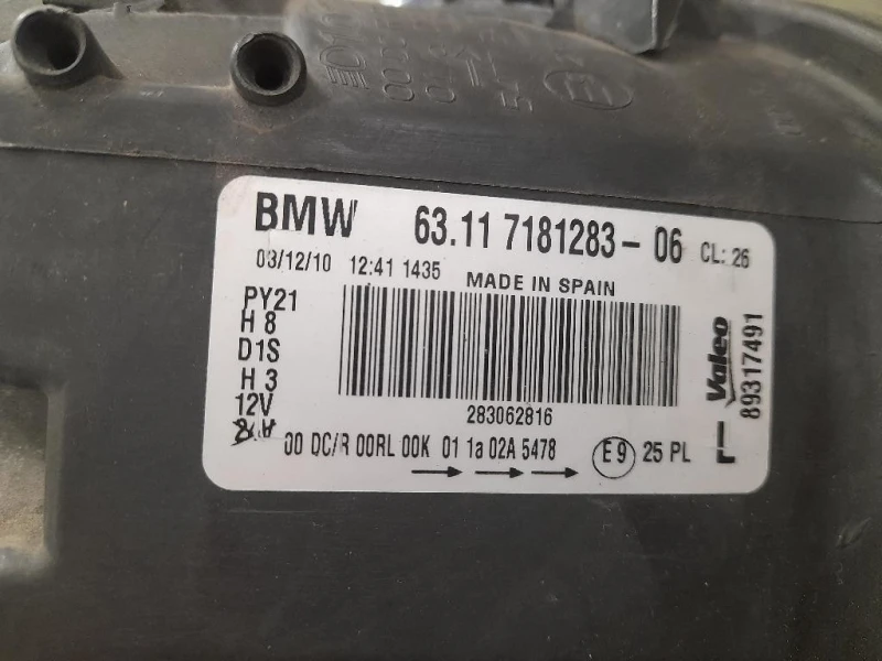 Proiettore ANT SX 63117181293 Bmw Serie 1 E82 Coupe 2005