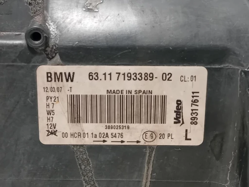 Proiettore ANT SX 6111 7193389-02 Bmw Serie 1 E87 Berlina 2005