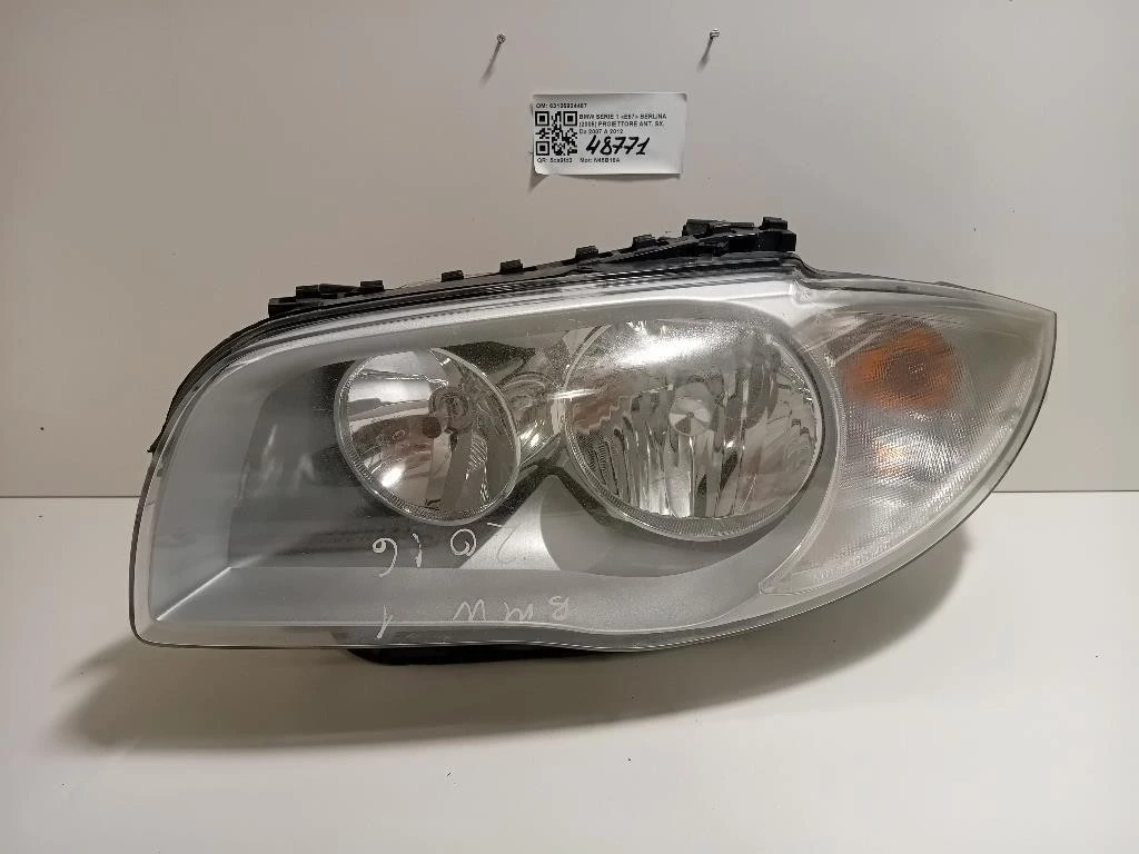 Proiettore ANT SX 63126924487 Bmw Serie 1 E87 Berlina 2005