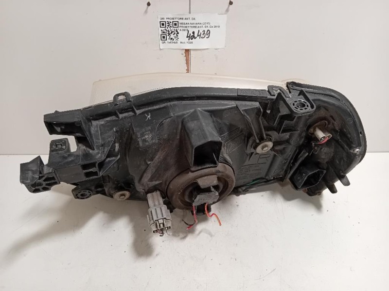 Proiettore ANT DX 260105X10B Nissan Navara 2010