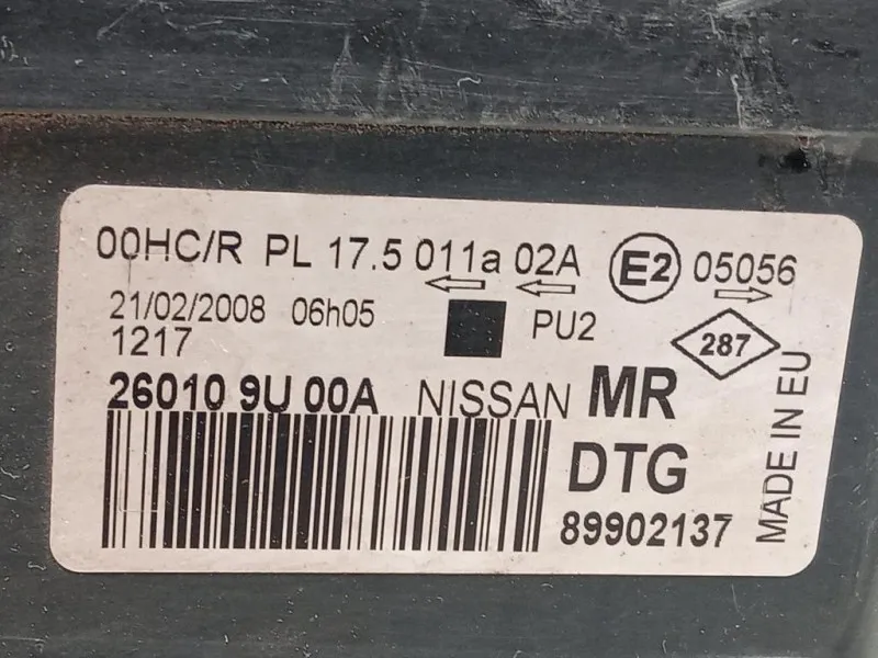 Proiettore ANT DX 89902137 Nissan NOTE I 2006