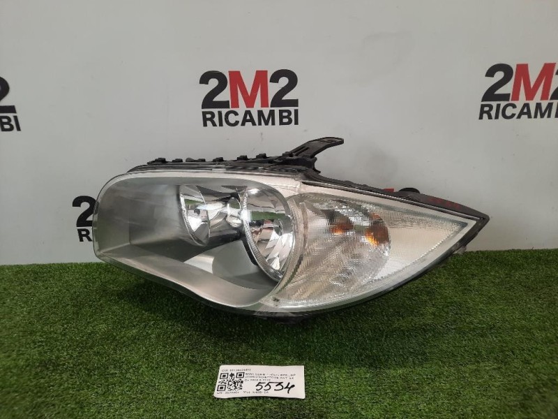 Proiettore ANT SX 63126924485 Bmw Serie 1 E87 Berlina 2005