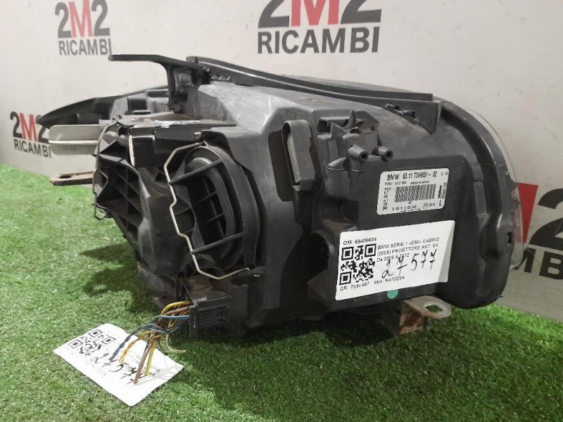 Proiettore ANT SX 69406639 Bmw Serie 1 E88 Cabrio 2005