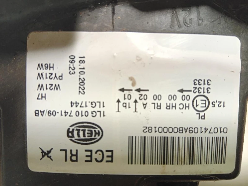 Proiettore ANT SX 1LG 010 741-09 AB F20 Bmw Serie 1 F20 Berlina 2012