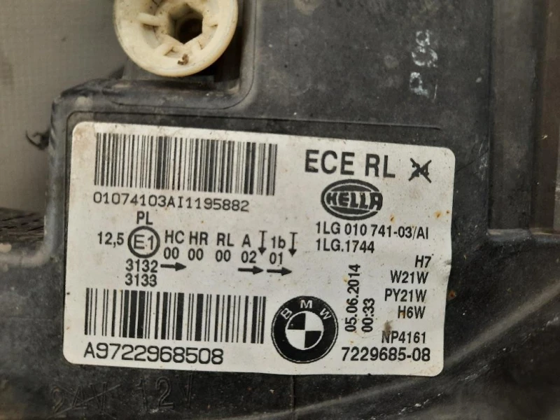 Proiettore ANT SX 63117229685 Bmw Serie 1 F20 Berlina 2012