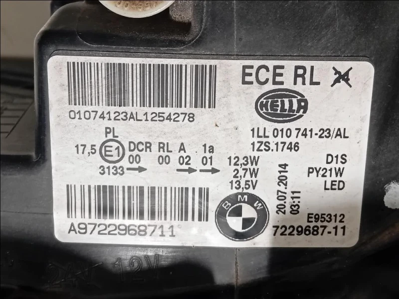 Proiettore ANT SX 1LL010741-571 Bmw Serie 1 F20 Berlina 2015