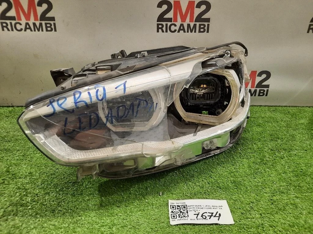 Proiettore ANT SX 7471339 Bmw Serie 1 F20 Berlina 2015