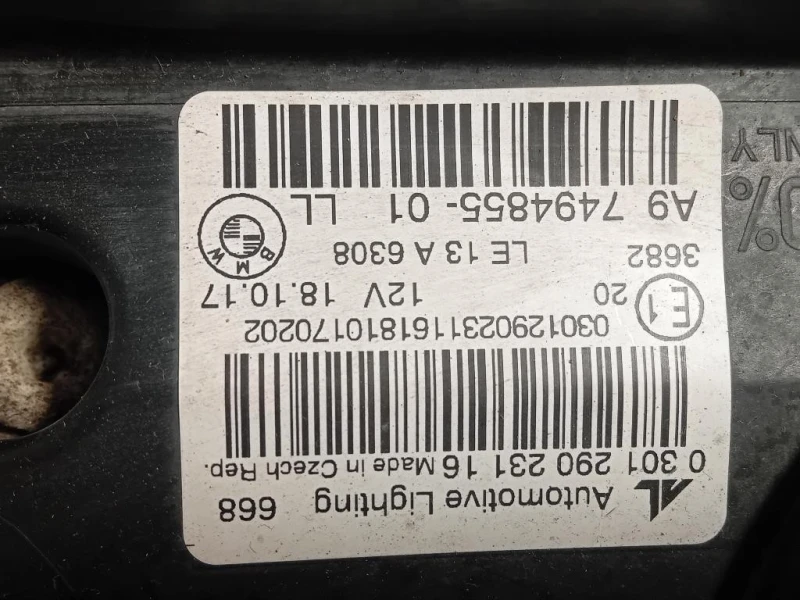 Proiettore ANT SX 7494855-01 Bmw Serie 2 F45 Active Tourer 2014