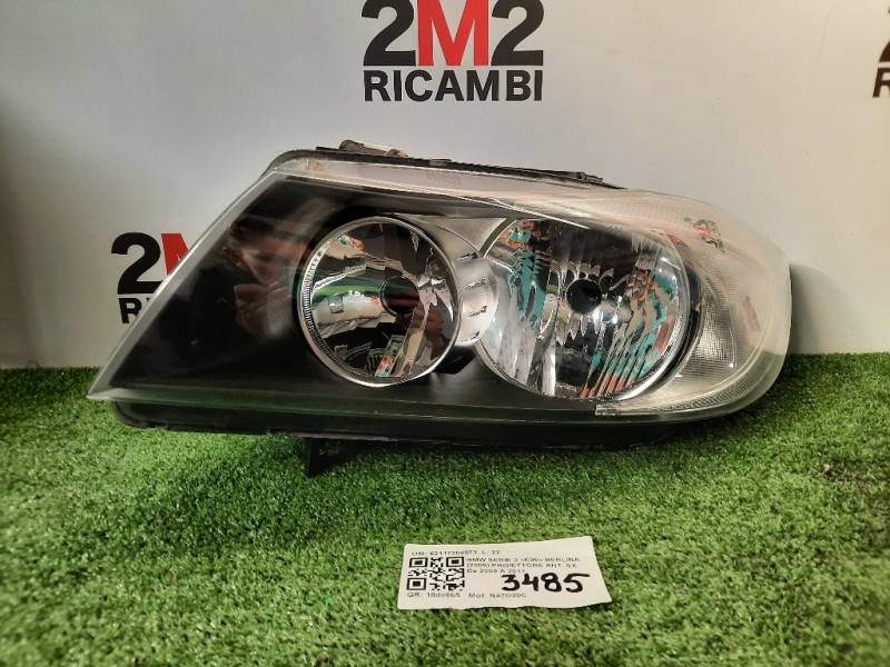 Proiettore ANT SX 63117202573 Bmw Serie 3 E90 Berlina 2005