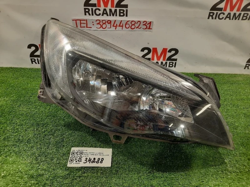 Proiettore ANT DX 1LG010011-10 Opel Astra J 2012