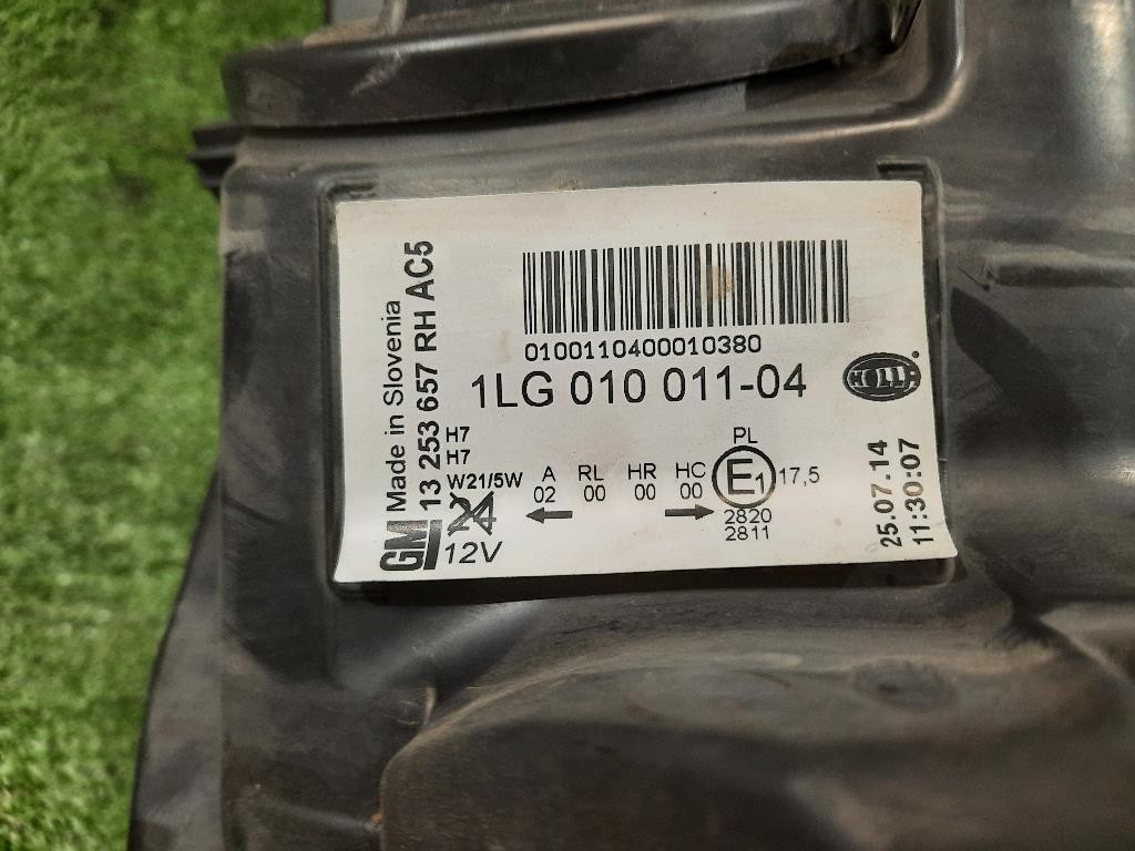 Proiettore ANT DX 13253657 RH Opel Astra J 2012