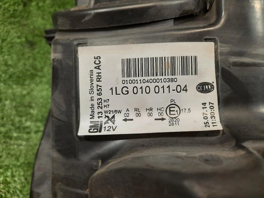 Proiettore ANT DX 13253657 RH Opel Astra J 2012