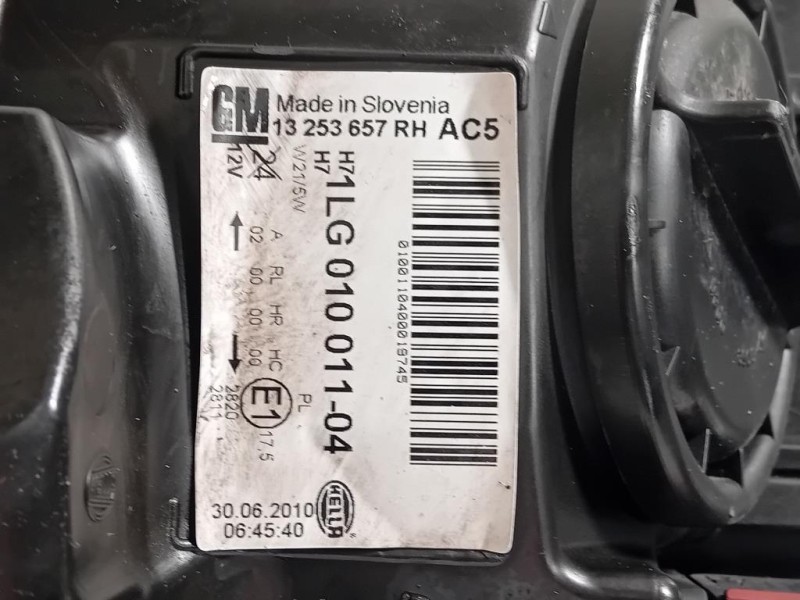 Proiettore ANT DX 1LG01001104 Opel Astra J 2012