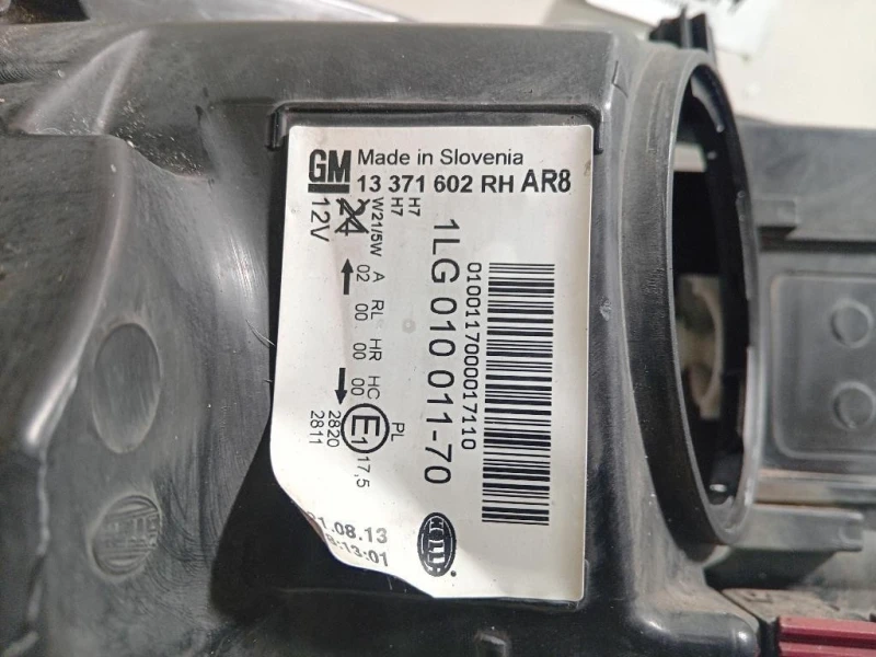 Proiettore ANT DX 1LG010011-70 Opel Astra J 2012