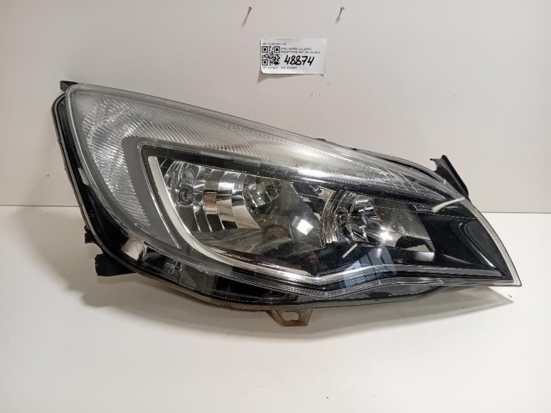 Proiettore ANT DX 1LG010011-70 Opel Astra J 2012
