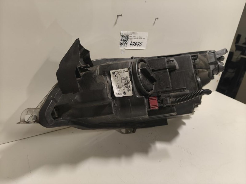 Proiettore ANT DX 1LG 010 011 70 Opel Astra J 2012