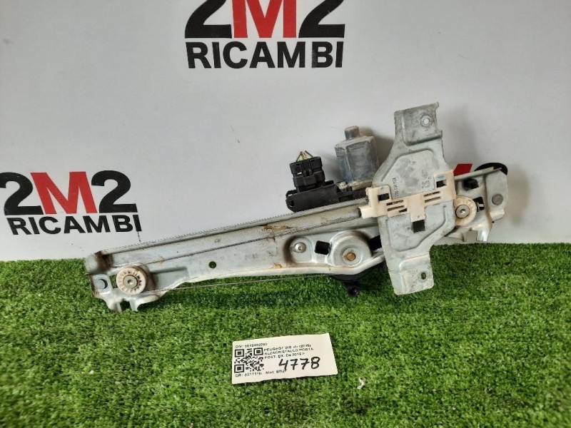 Alzacristallo Porta POST DX 9816402280 Peugeot 208 I 2015
