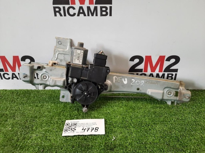 Alzacristallo Porta POST DX 9816402280 Peugeot 208 I 2015
